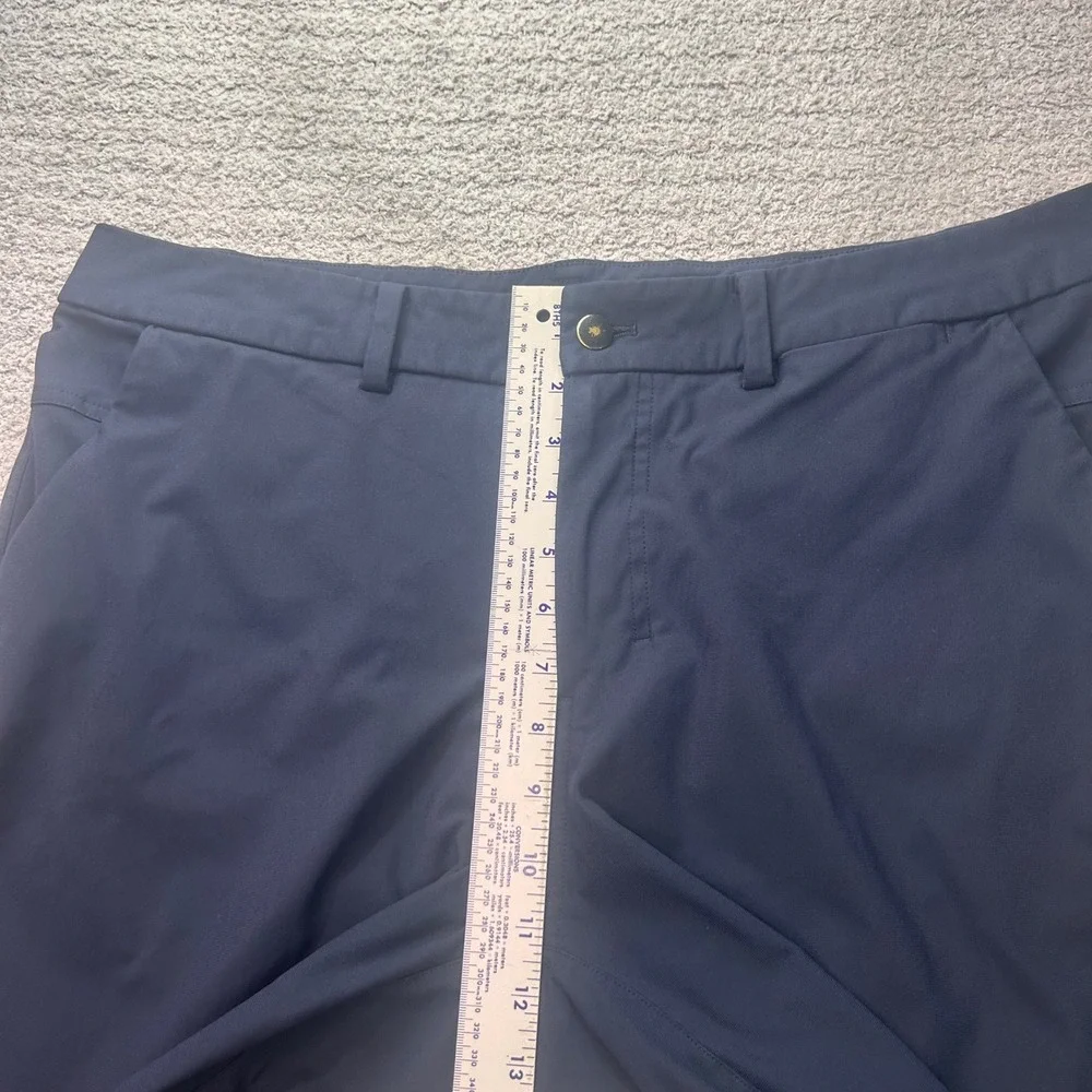 Lululemon Flat Front Short Chino Navy Blue 38 Golf Athletic 10